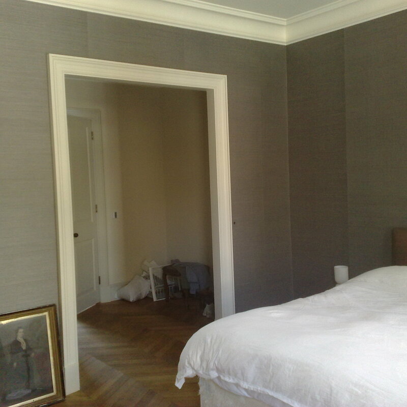 Expert luxury wallpaper hanging and professional lining paper application in NW London