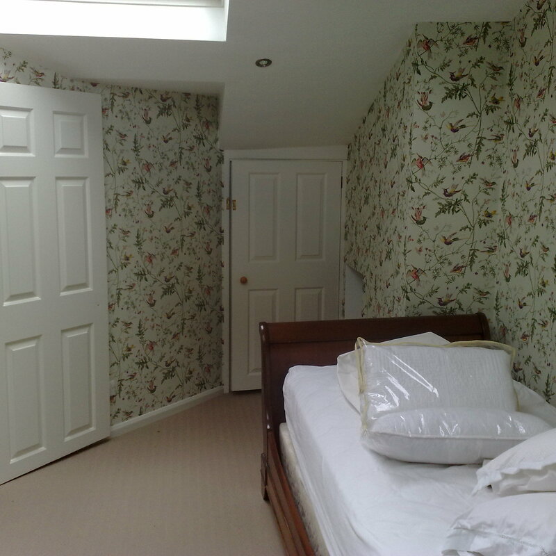 Expert luxury wallpaper hanging and professional lining paper application in NW London
