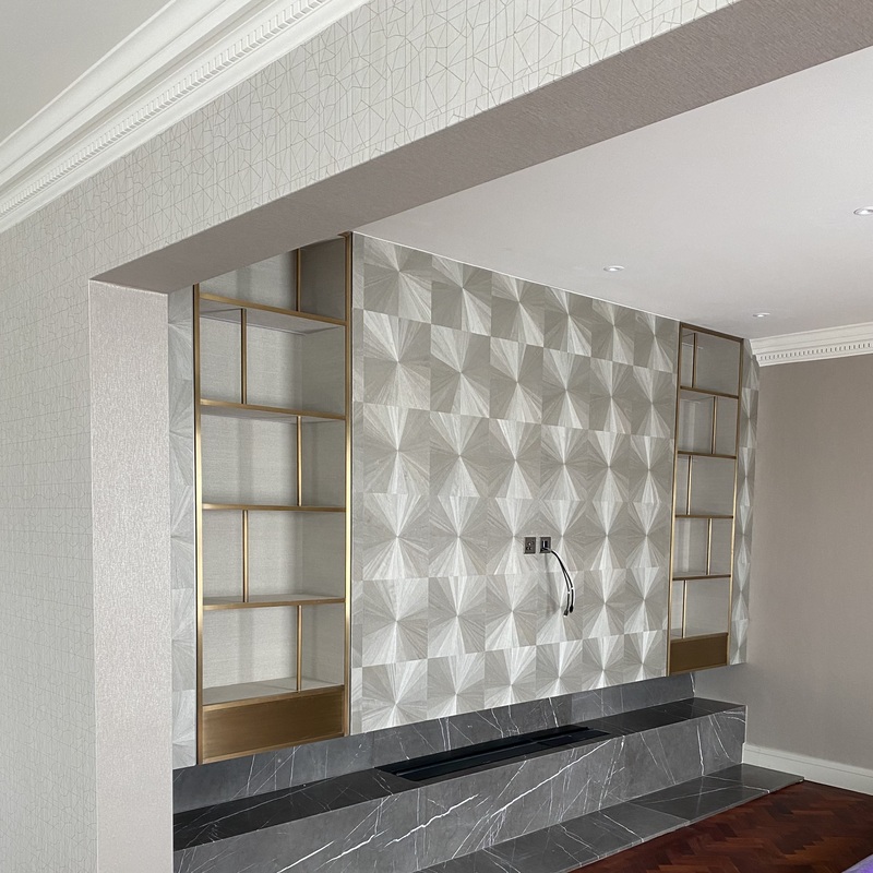 Expert luxury wallpaper hanging and professional lining paper application in NW London