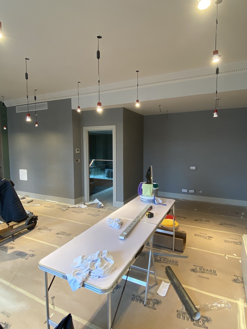 Expert luxury wallpaper hanging and professional lining paper application in NW London