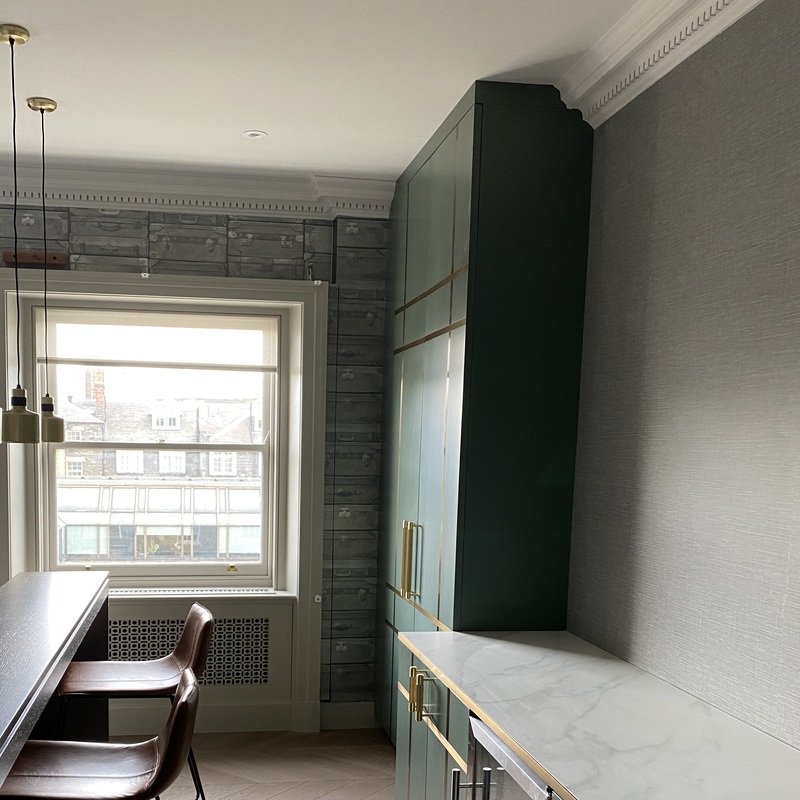 Expert luxury wallpaper hanging and professional lining paper application in NW London