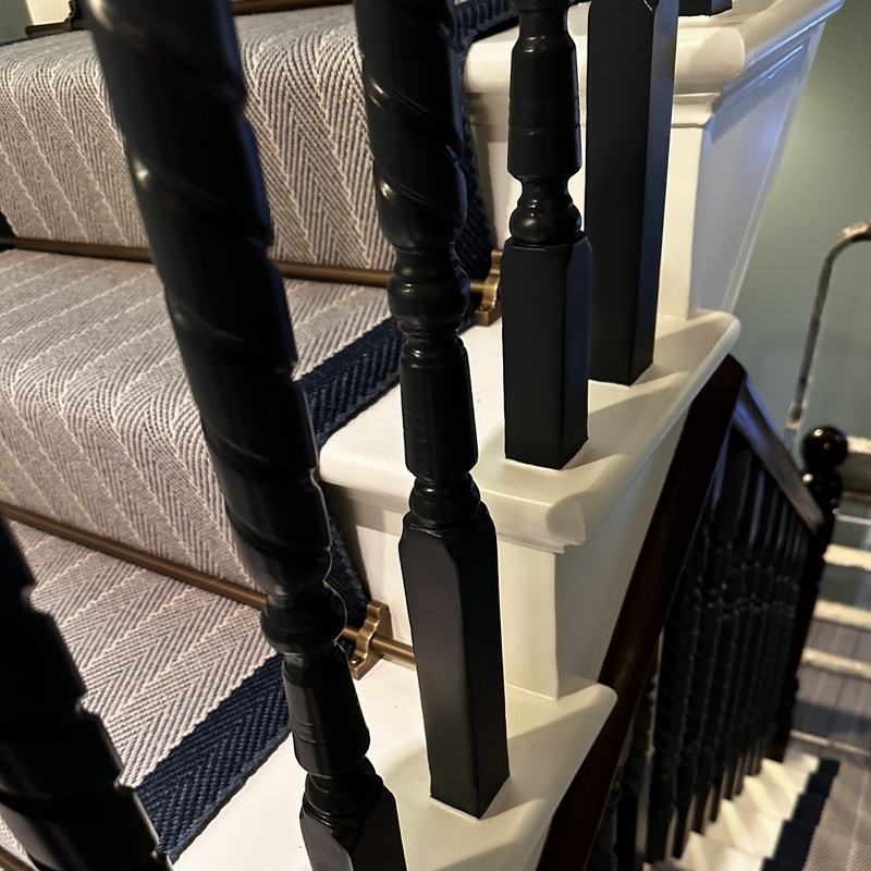 Professional MDF cabinet doors windows frames skirting boards spray painting for bespoke joinery and wardrobes in NW London by Kadeco Interiors.